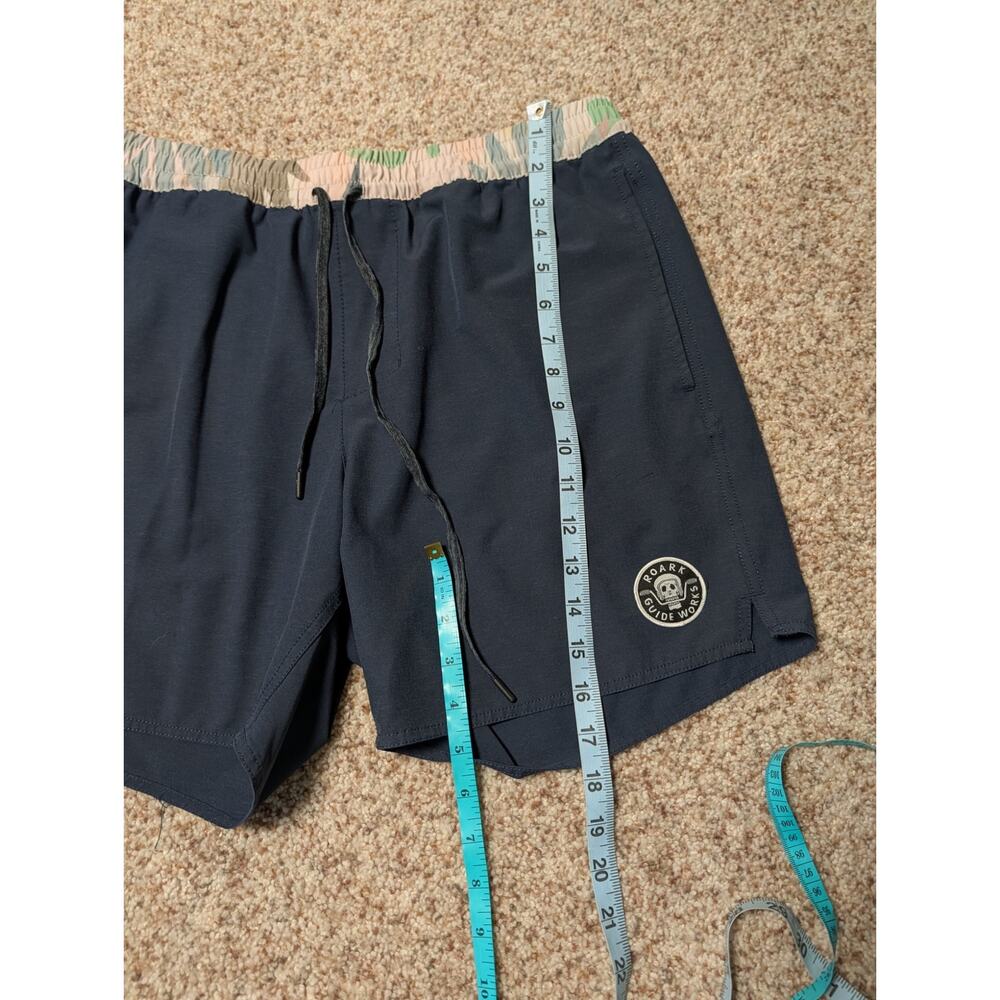 ROARK Men's shorts/swim trunks, Medium, lightweight, black & camo print - Picture 7 of 8